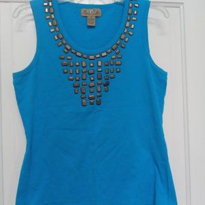 Peck & Peck studded shirt